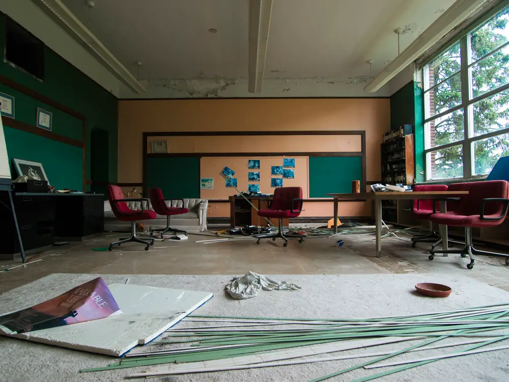 abandoned film school and production studio in pennsylvania