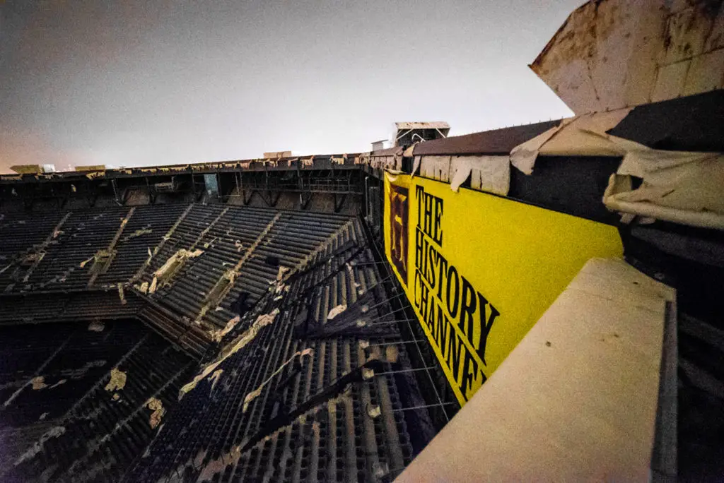 abandoned silverdome stadium in pontiac michigan