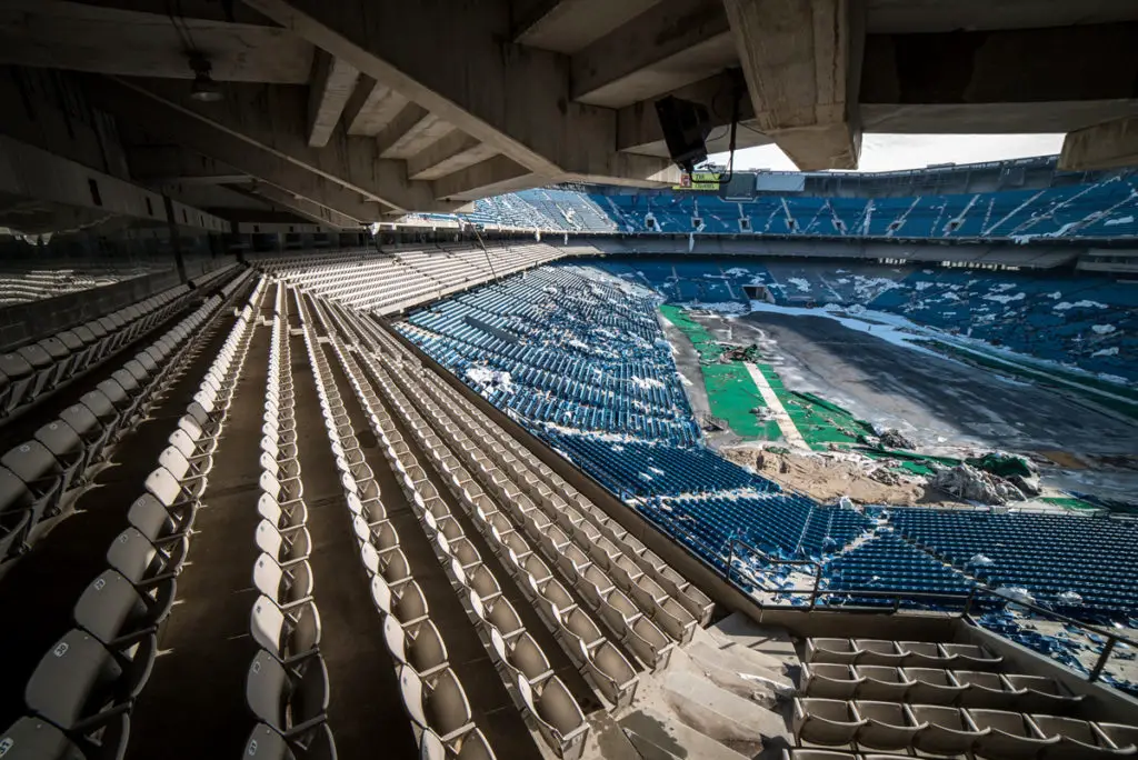 abandoned silverdome stadium in pontiac michigan
