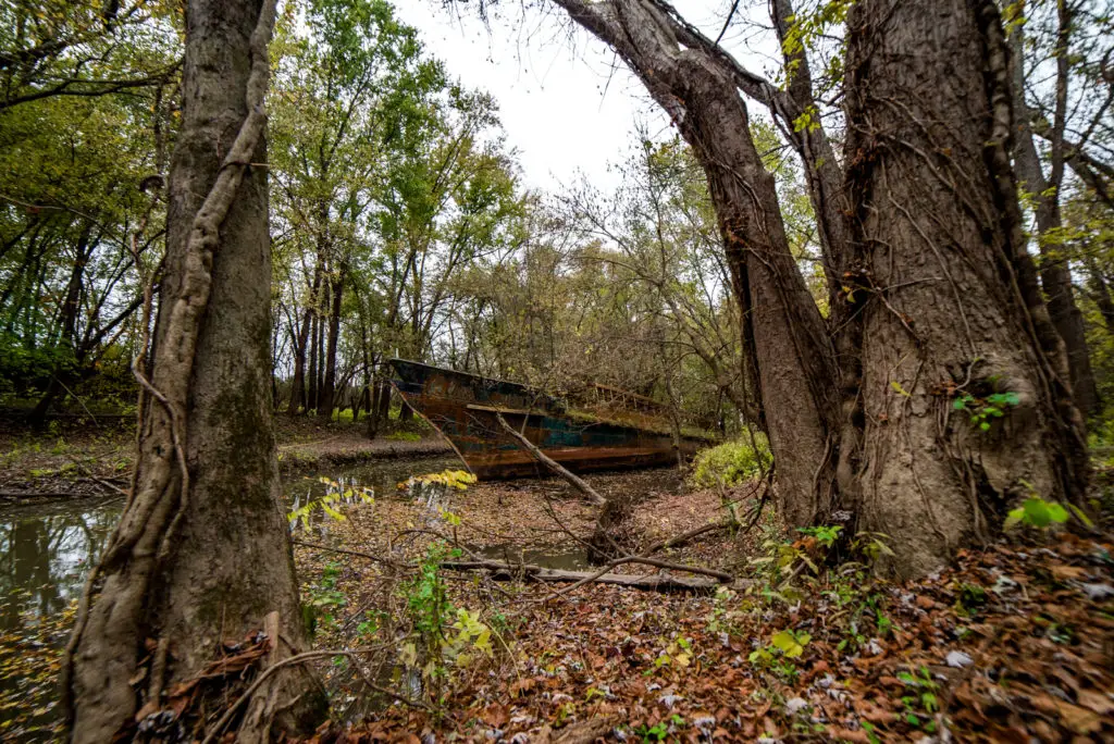 rusted abandoned ghost ship