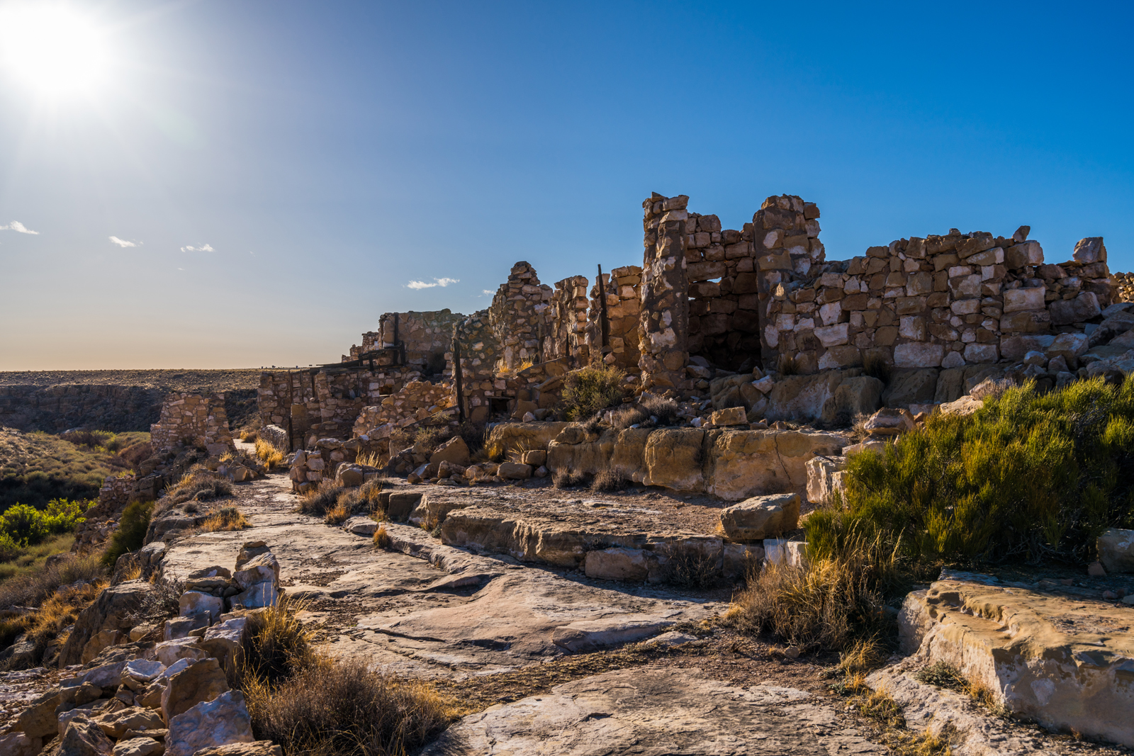 abandoned ghost town of two guns arizona