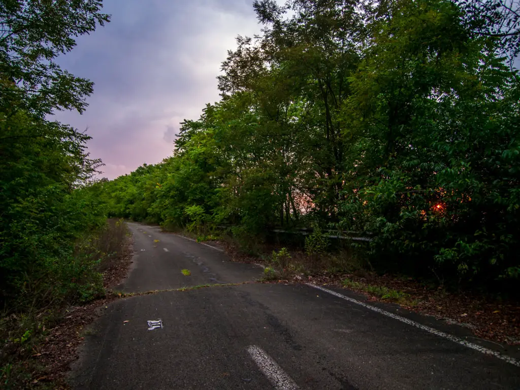 abandoned pennsylvania turnpike crumbling road