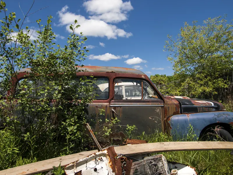 volvo graveyard rusty cars ravenna ohio