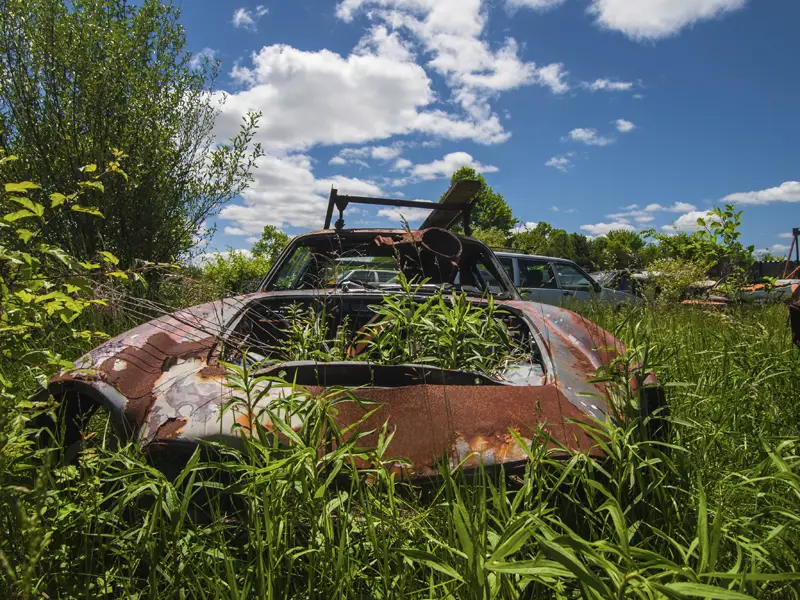 volvo graveyard rusty cars ravenna ohio