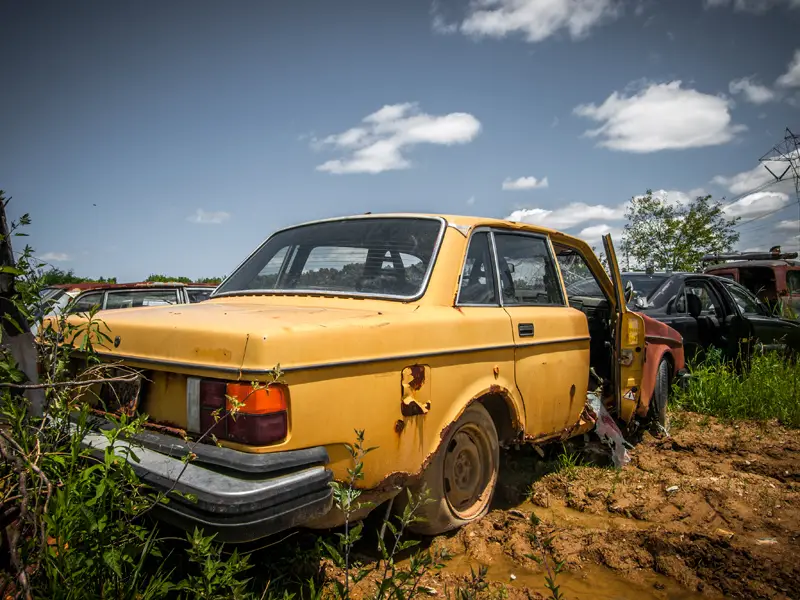 volvo graveyard rusty cars ravenna ohio