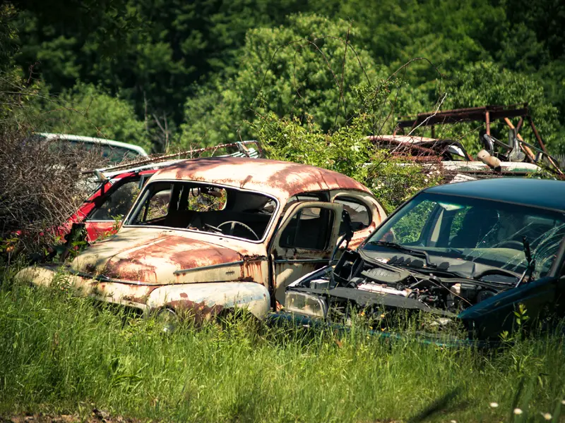 volvo graveyard rusty cars ravenna ohio