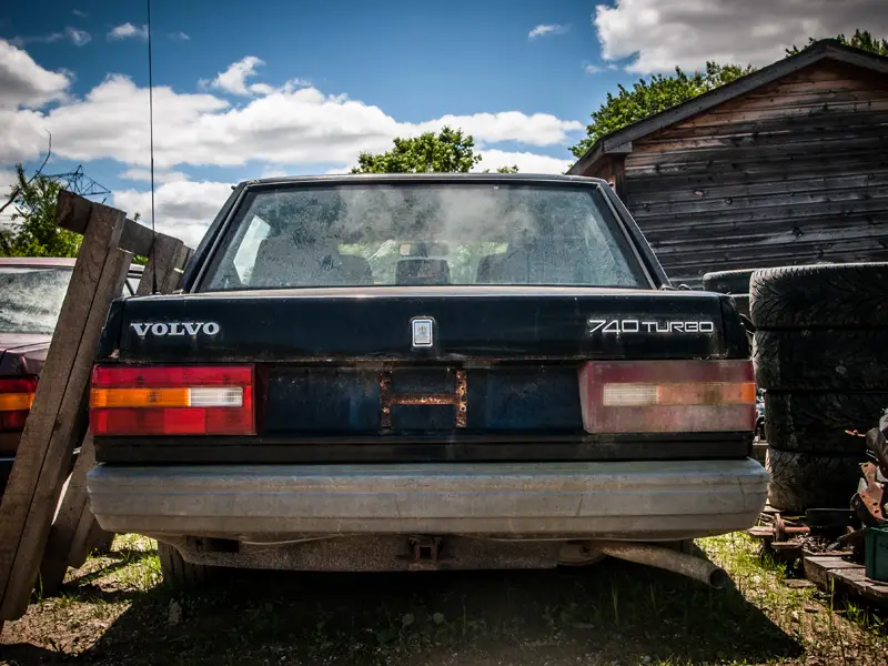 volvo graveyard rusty cars ravenna ohio
