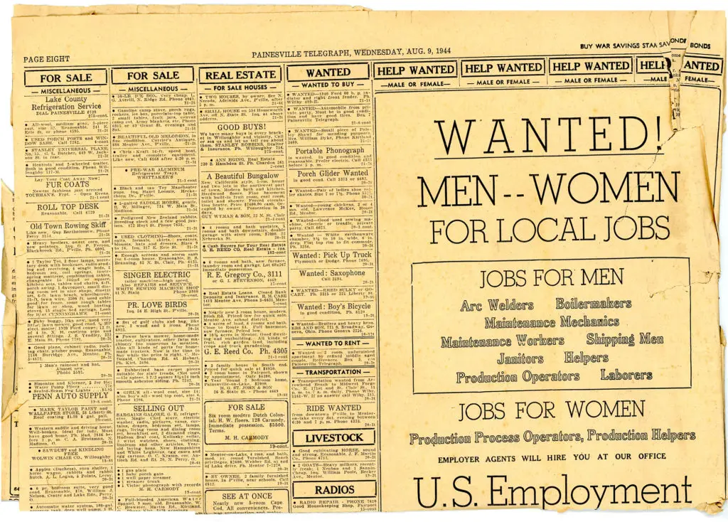 1940s painesville ohio newspaper