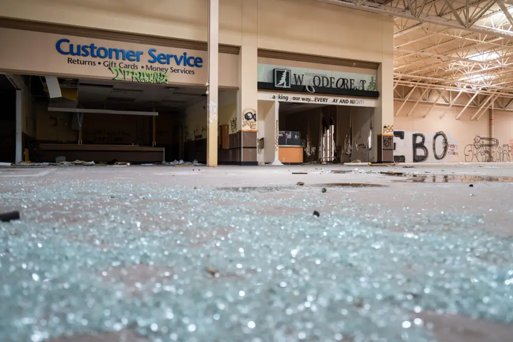 Inside City View Center Walmart