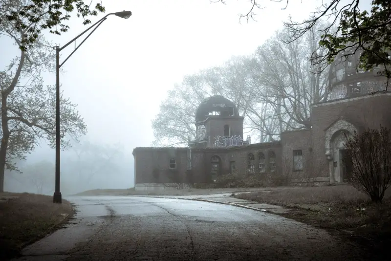 abandoned warner and swasey observatory in cleveland, ohio