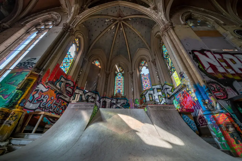Sk8 Liborius skatepark church in St. Louis