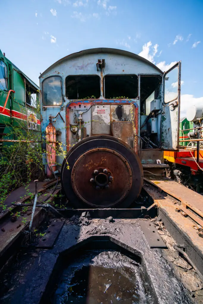 train cars at Larry's Truck & Electric