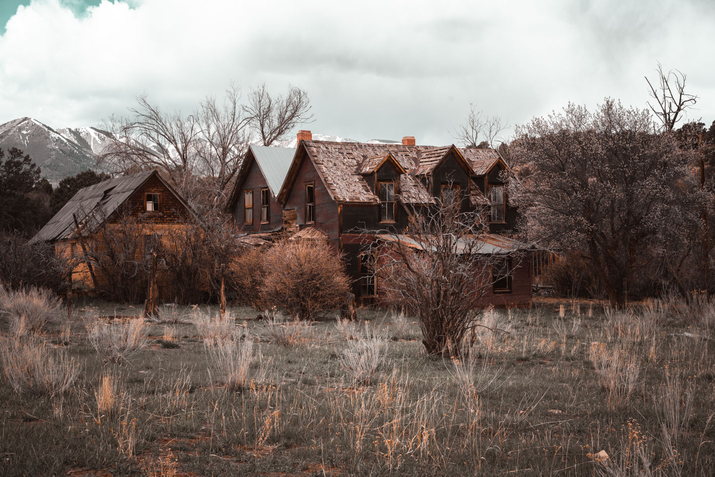 abandoned house in the ghost town of Verdure Utah