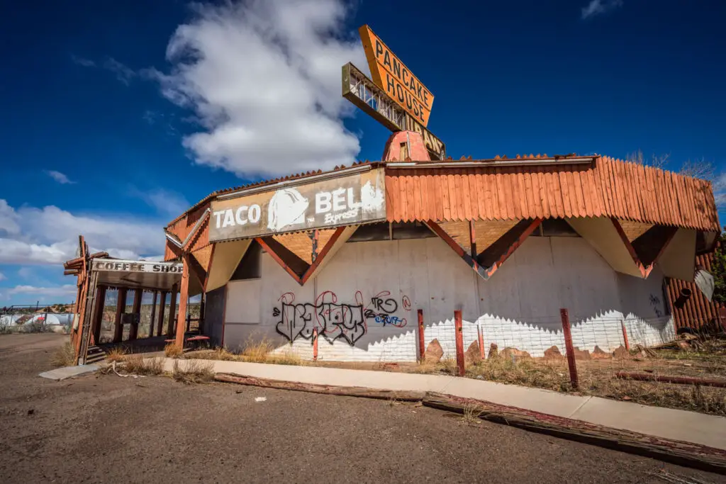 Fort Courage abandoned Taco Bell in Arizona