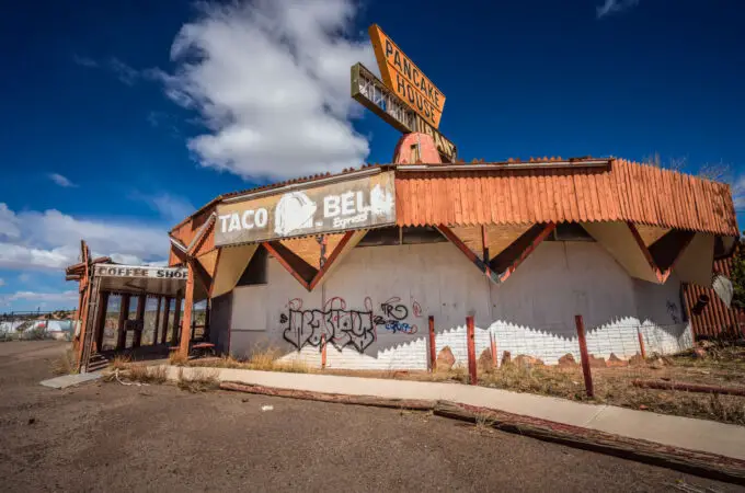 Abandoned Taco Bell in the Desert: the Legacy of Fort Courage On Route 66