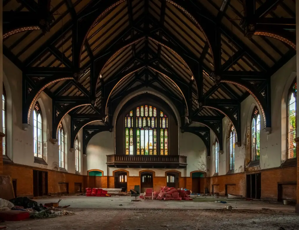 abandoned sacred heart church