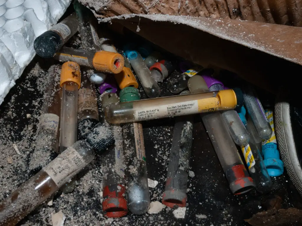 Vials left behind in Monsour Medical Center in Pennsylvania 2014