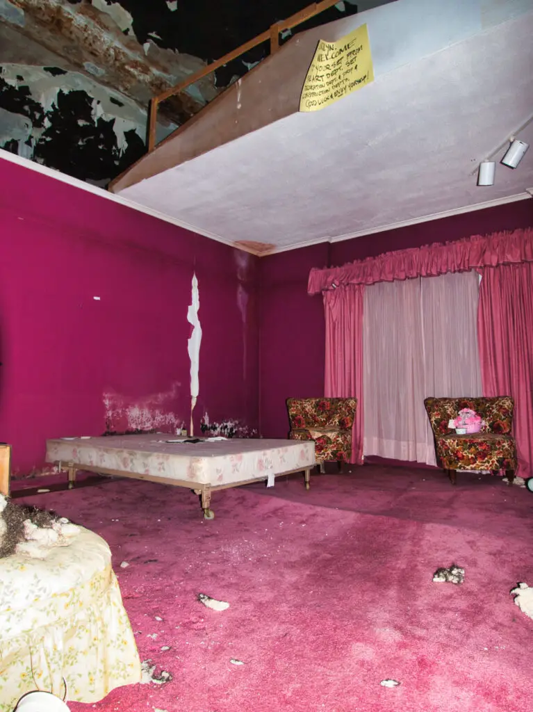 diary of a hitman set inside abandoned wengler school in pennsylvania