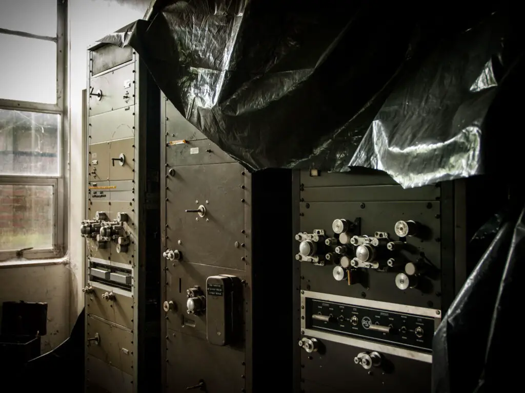 editing equipment left behind in abandoned wengler school in pennsylvania